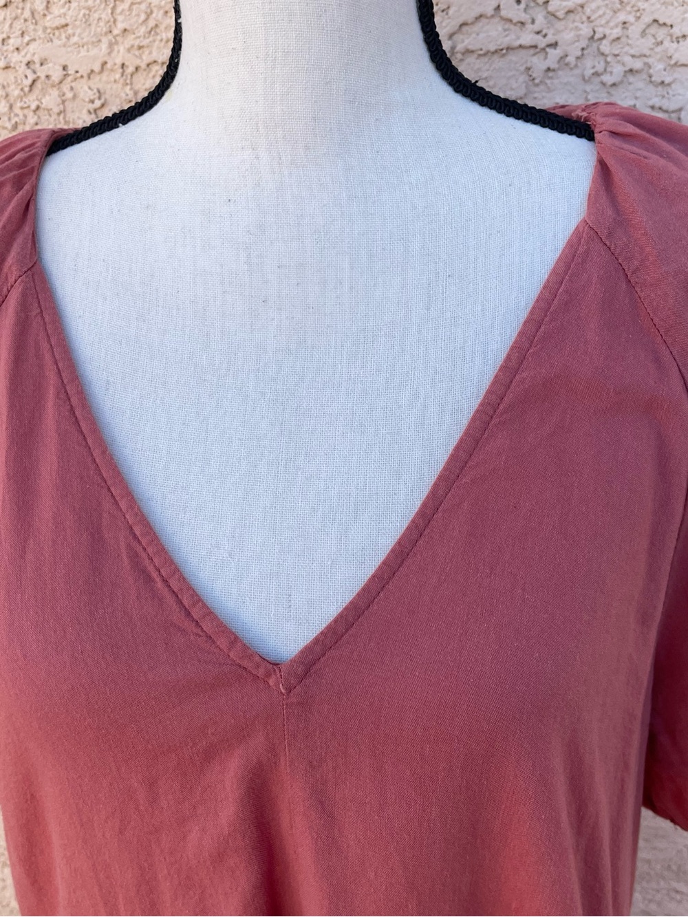 Old Navy swing dress babydoll tiered mini lightweight pockets rust autumn large - Picture 4 of 10